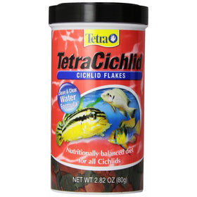 Tetra TetraCichlid Cichlid Flakes Food, 2.82-Ounce