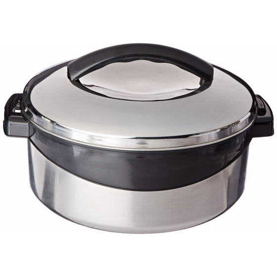 Milton Regent Hot Pot Insulated Casserole Keep Warm/Cold Upto 4-6 Hours, Stainless Steel, 2.5 Liter