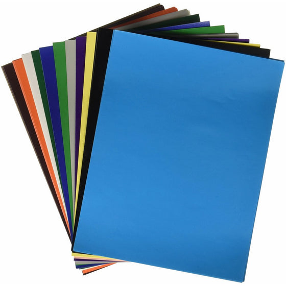 Hygloss 286 Super Glossy Paper, 12 Colors, 0.4" Height, 6.5" Width, 8.5" Length (Pack of 96)