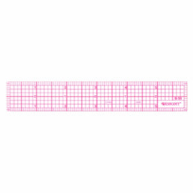 Westcott 8ths 6-Inch Beveled Transparent Ruler (B-50)
