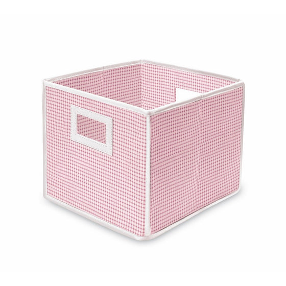 Badger Basket Folding Basket and Storage Cube, Pink