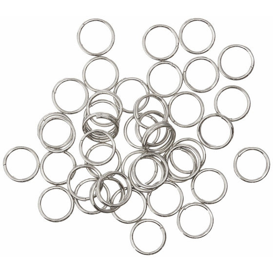 Blue Moon Value Pack Metal Findings, Split Rings Silver 220/Pkg 6mm