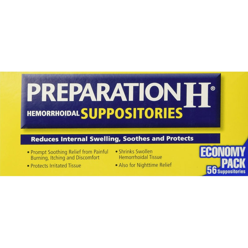 Preparation H Hemorrhoidal Suppositories56 Count