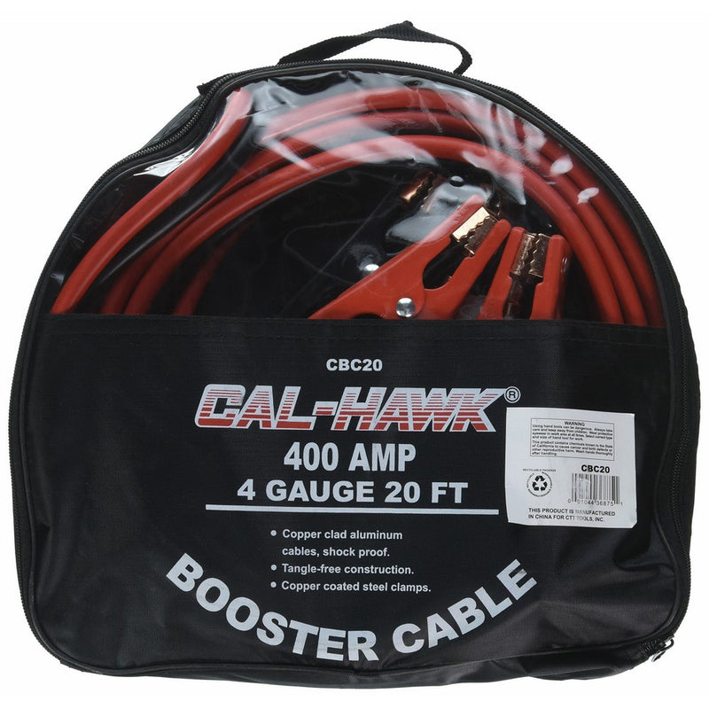 Cal Hawk Tools CBC20 20' x 4 Gauge Booster Cable