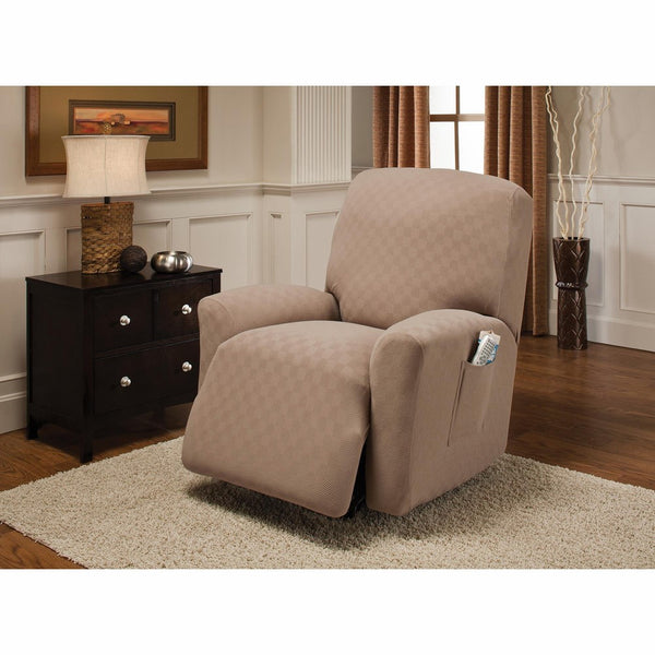 Stretch Sensations Newport Recliner Stretch Slipcover, Wheat