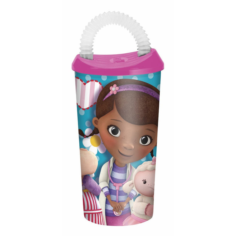 Zak Designs Doc McStuffins Optix Fun Sip Tumbler, 17-Ounce
