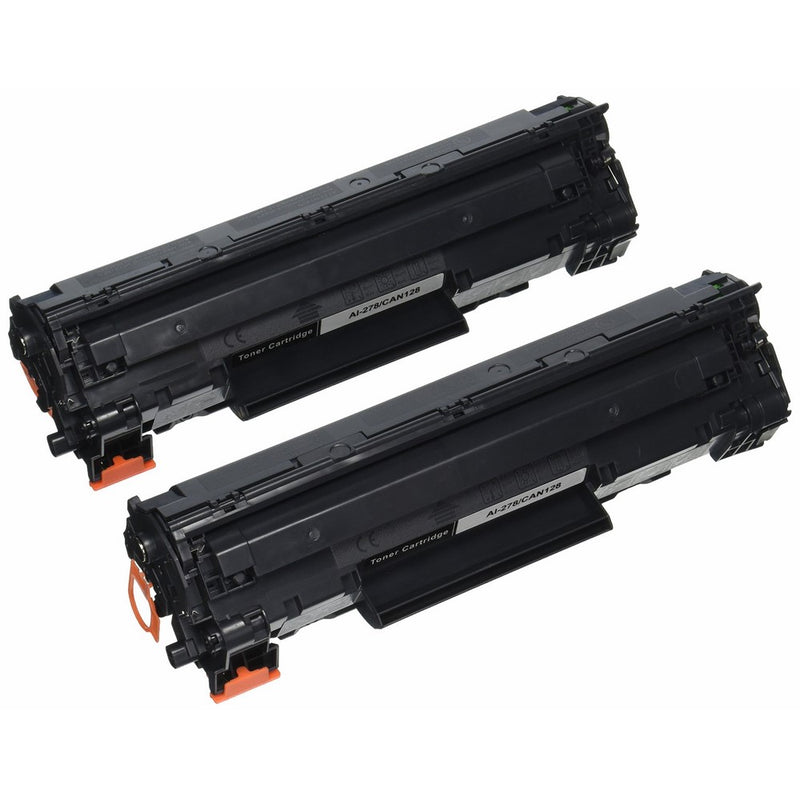 Generic Remanufactured Toner Cartridge Replacement for HP CE278A ( Black , 2-Pack )