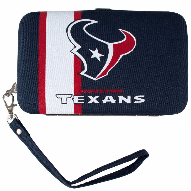 NFL Houston Texans Distressed Logo Shell Wristlet