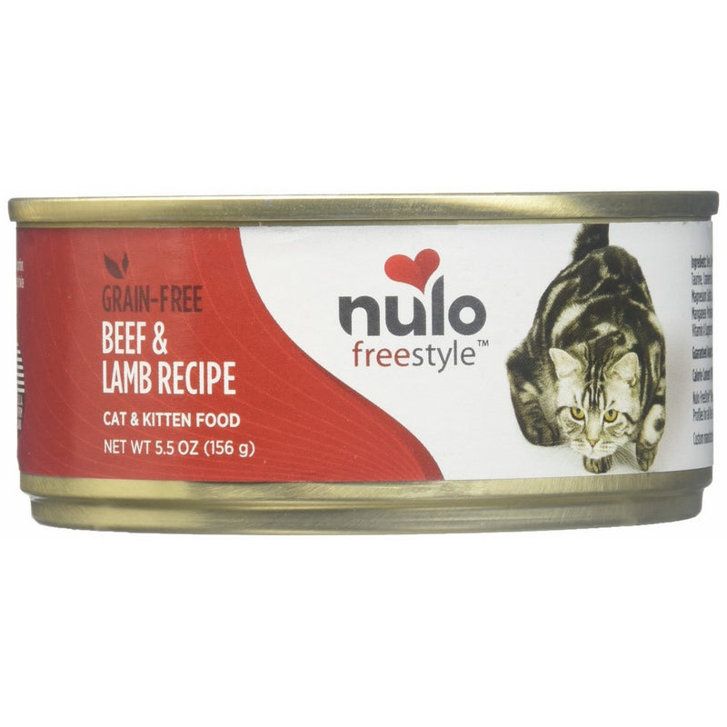 Nulo Cat Grain-Free Wet Cat Food - Beef & Lamb - 24 X 5.5oz