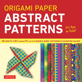 Origami Paper - Abstract Patterns - 8 1/4" - 48 Sheets: Tuttle Origami Paper: High-Quality Large Origami Sheets Printed with 12 Different Designs: Instructions for 6 Projects Included