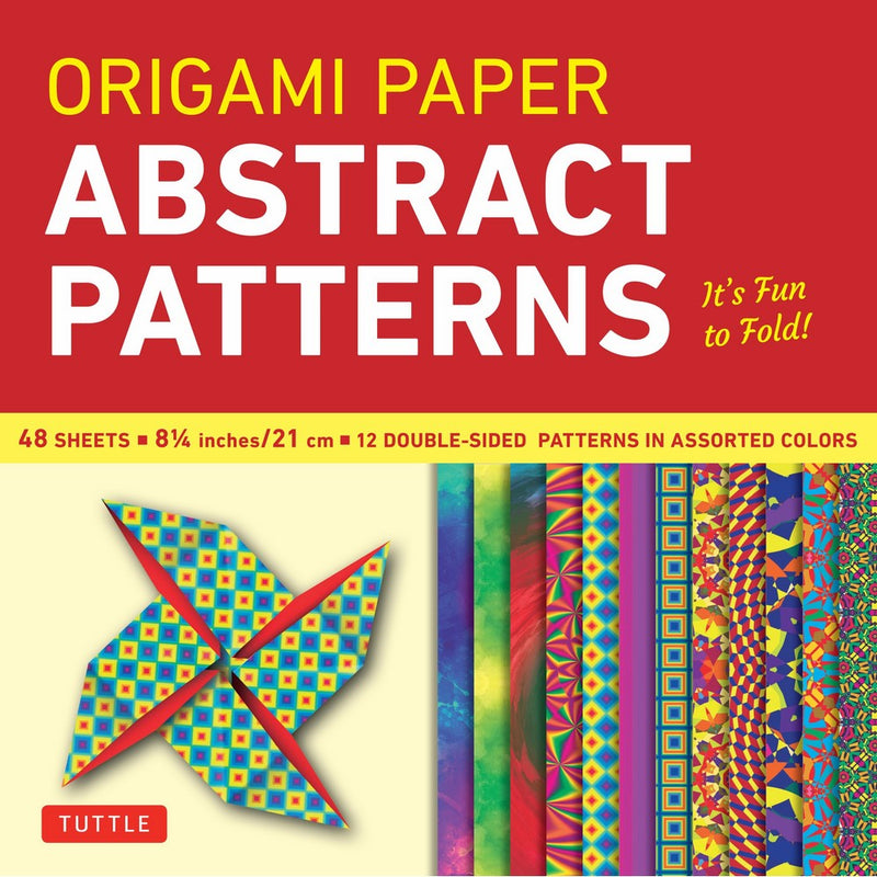 Origami Paper - Abstract Patterns - 8 1/4" - 48 Sheets: Tuttle Origami Paper: High-Quality Large Origami Sheets Printed with 12 Different Designs: Instructions for 6 Projects Included