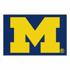 Fanmats NCAA University of Michigan Wolverines Nylon Face Starter Rug