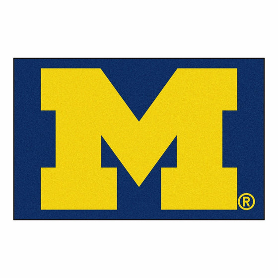 Fanmats NCAA University of Michigan Wolverines Nylon Face Starter Rug