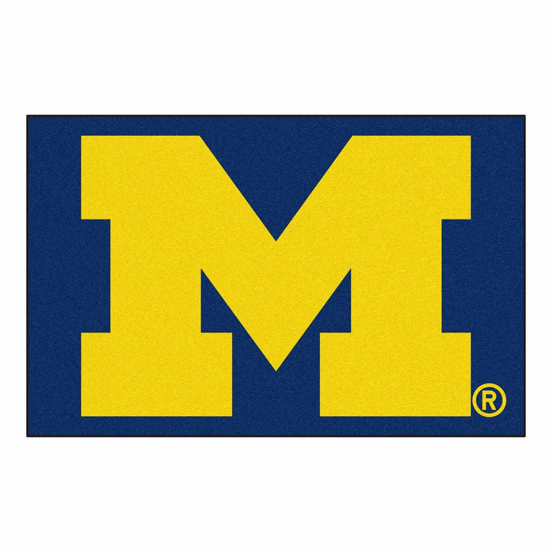 Fanmats NCAA University of Michigan Wolverines Nylon Face Starter Rug