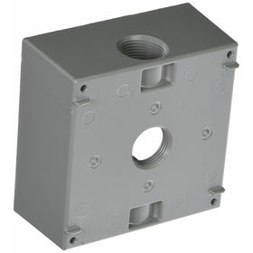 Hubbell-Bell 5341-0 Weatherproof Box, 4-1/2-Inch X 4-1/2-Inch