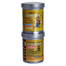 PC Products 16333 PC WoodyTwo-Part Wood Repair Epoxy Paste, 12 oz in Two Cans, Tan