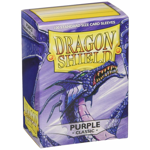 Dragon Shield Deck Protective Sleeves for Gaming Cards, Standard Size (100 sleeves), Purple