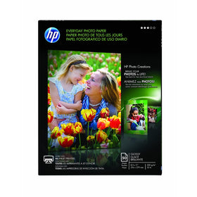 HP Everyday Photo Paper, Glossy, 8.5 x 11 Inches, 50 Sheets per Pack (Q8723AND)