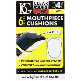 BG A11 L Mouthpiece Patch, Clear, Large 0.4MM, 6 CRT