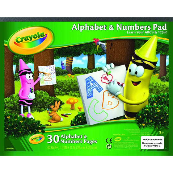 Crayola Alphabet and Number Pad ABC/123 Tablet
