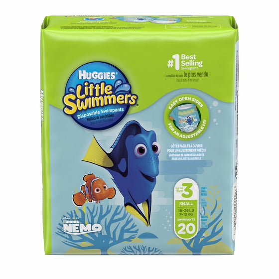 Huggies Little Swimmers Disposable Swimpants (Character May Vary), Small, 20 Count