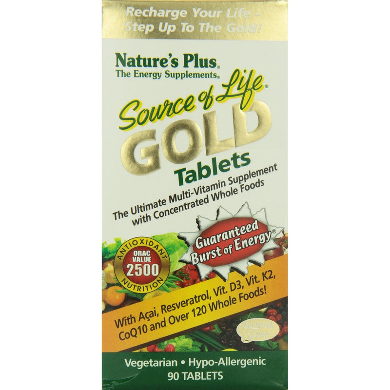 Nature's Plus Source of Life Gold Tablets, 90 Count