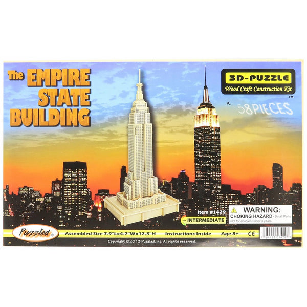 3D Natural The Empire State Building Wood Puzzle