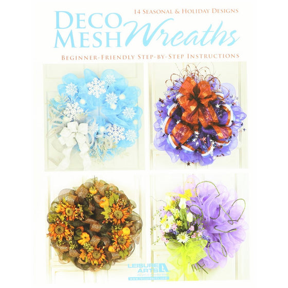 Leisure Arts-Deco Mesh Wreaths