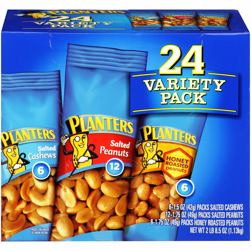 Planters Nut 24 Count-Variety Pack, 2 Lb 8.5 Ounce