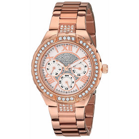 GUESS Women's U0111L3 Sparkling Hi-Energy Mid-Size Rose Gold-Tone Watch