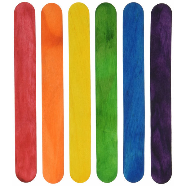 Extra Jumbo Craft Sticks-Colored 7-7/8 24/Pkg