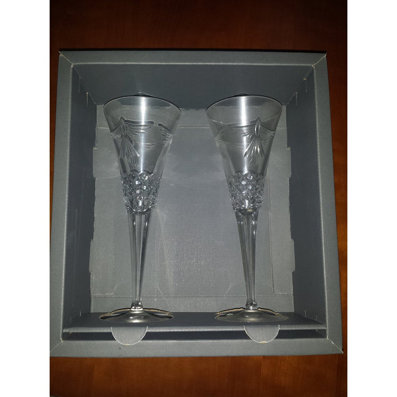 Waterford Millennium Collection Peace Toasting Flutes