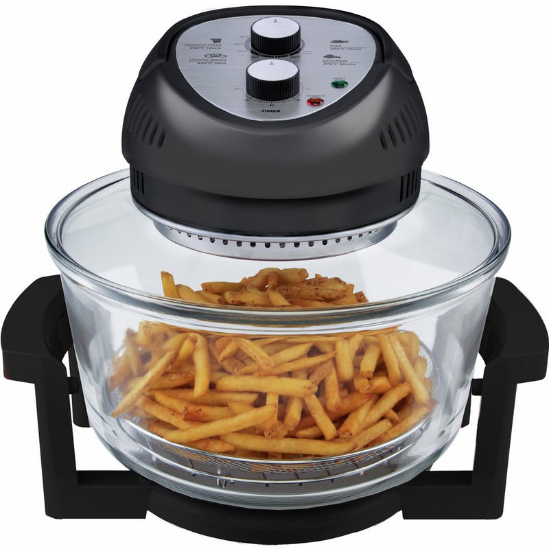 Big Boss Oil-less Air Fryer, 16 Quart, 1300 watt, Black