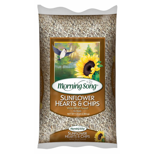 Morning Song 11979 Sunflower Hearts and Chips Wild Bird Food, 5.5-Pound