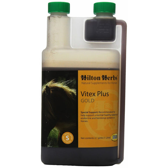 Hilton Herbs Vitex Plus Gold Herbal Cushing's Support for Horses, 2.1pt Bottle