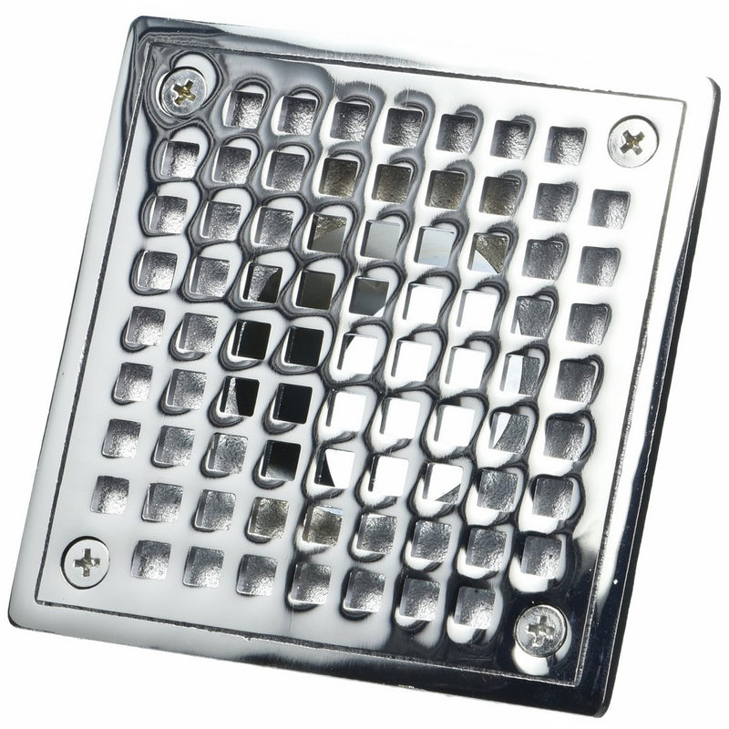 Jones Stephens D60942 4-Inch Chrome Square Spud Strainer