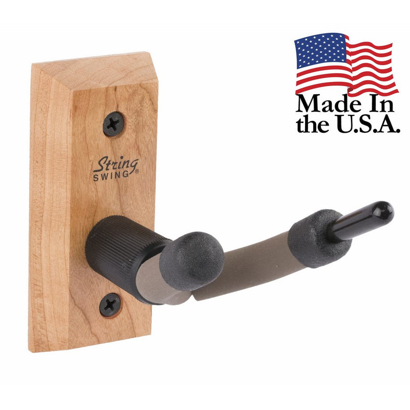 String Swing CC01V-C Hardwood Home & Studio Wall Mount Violin Hanger - Cherry