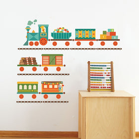 Petit Collage Wall Decal Train