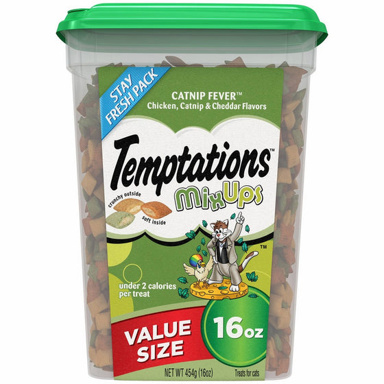 Temptations MixUps Cat Treats CATNIP FEVER Flavor 16 Ounces, With Our Mouthwatering Menu We Have a Flavor For Every Feline