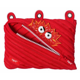 ZIPIT Talking Monstar 3-Ring Pencil Case, Red