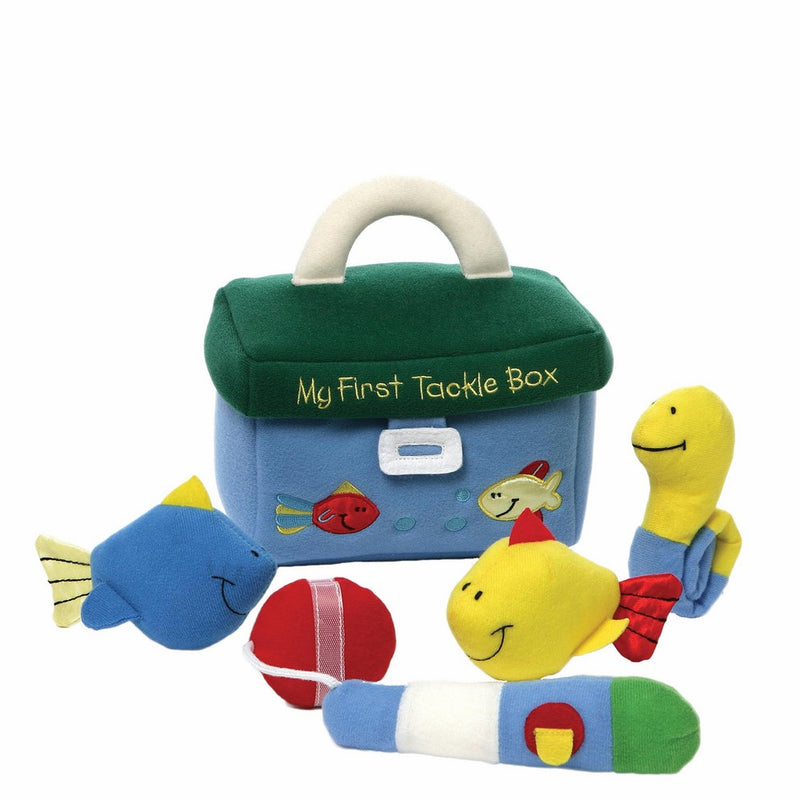 GUND Baby My First Tackle Box Stuffed Plush Playset, 5 pieces