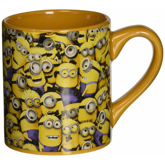 Silver Buffalo DM0132 Despicable Me Cluttered Minions Ceramic Mug, 14-Ounces