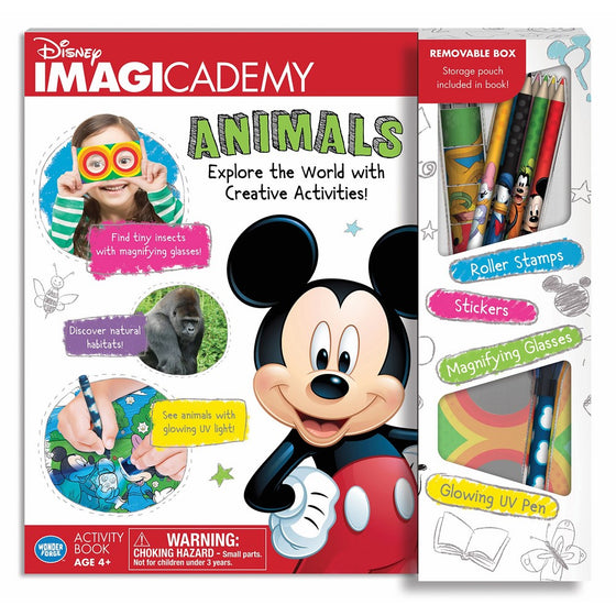 The Wonder Forge Disney Imagicademy Mickey Mouse Animals Activity Book