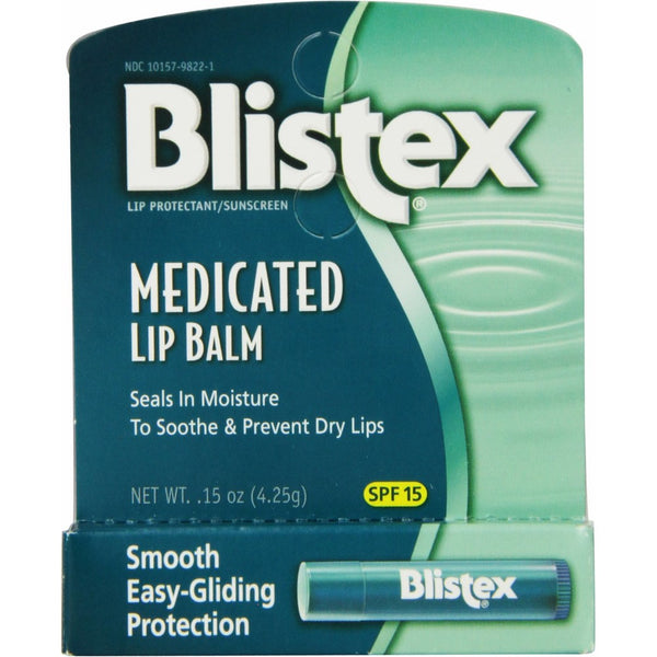 Blistex Medicated Lip Balm, SPF 15.15-Ounce Tubes (Pack of 24)