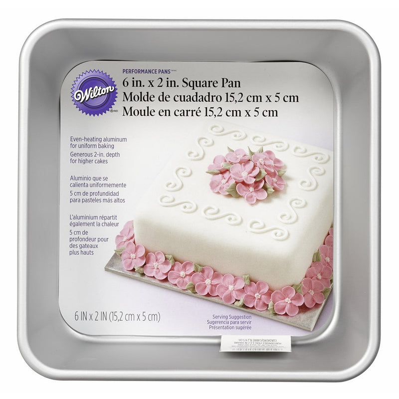 Wilton Performance Pans Square Cake Pan, 6-Inch