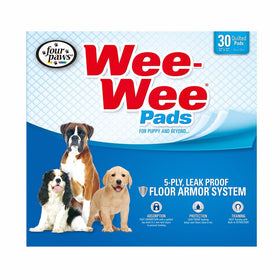 Four Paws Wee-Wee Standard Puppy Pads, 30 Ct