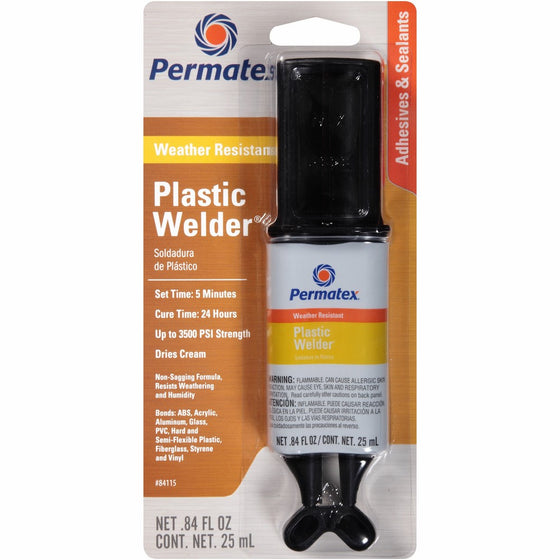 Permatex 84115 5-minute Plastic Weld Adhesive, 0.84 oz.
