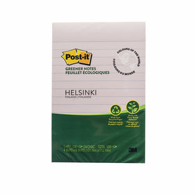 Post-it Greener Notes, 4 in x 6 in, Helsinki Collection, Lined, 5 Pads/Pack (660-RP-A)