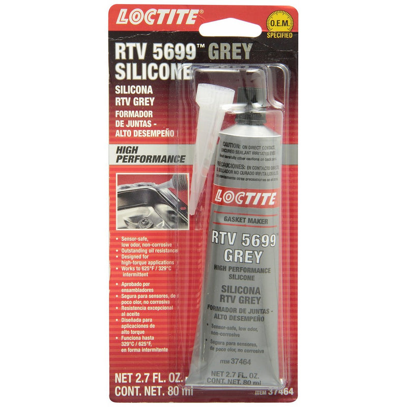 Loctite 37464 Grey RTV 598 High Performance Silicone. 80 ml.