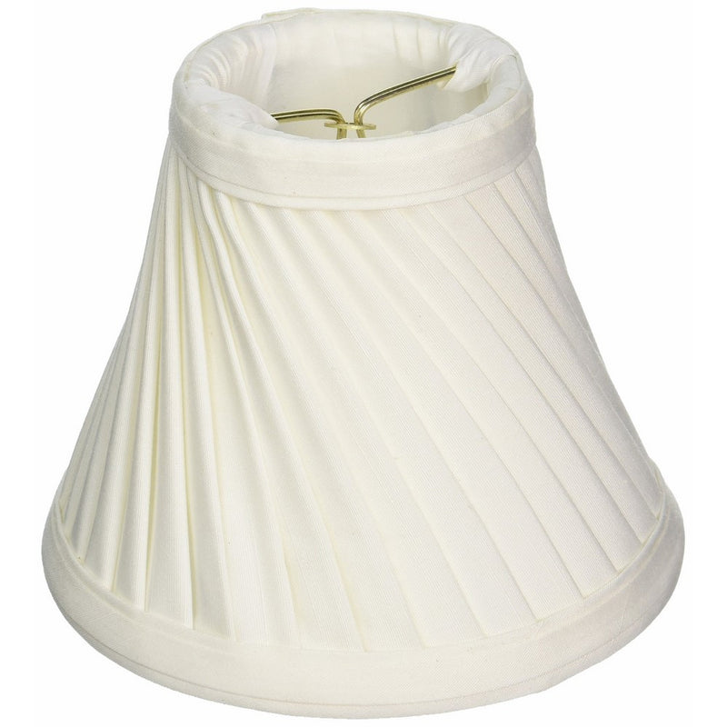 Lite Source CH528-6 Lamp Shade, Swirl Pleat, 6", Eggshell